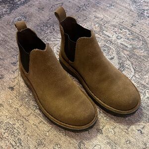 Women's Tan Suede Ankle Booties